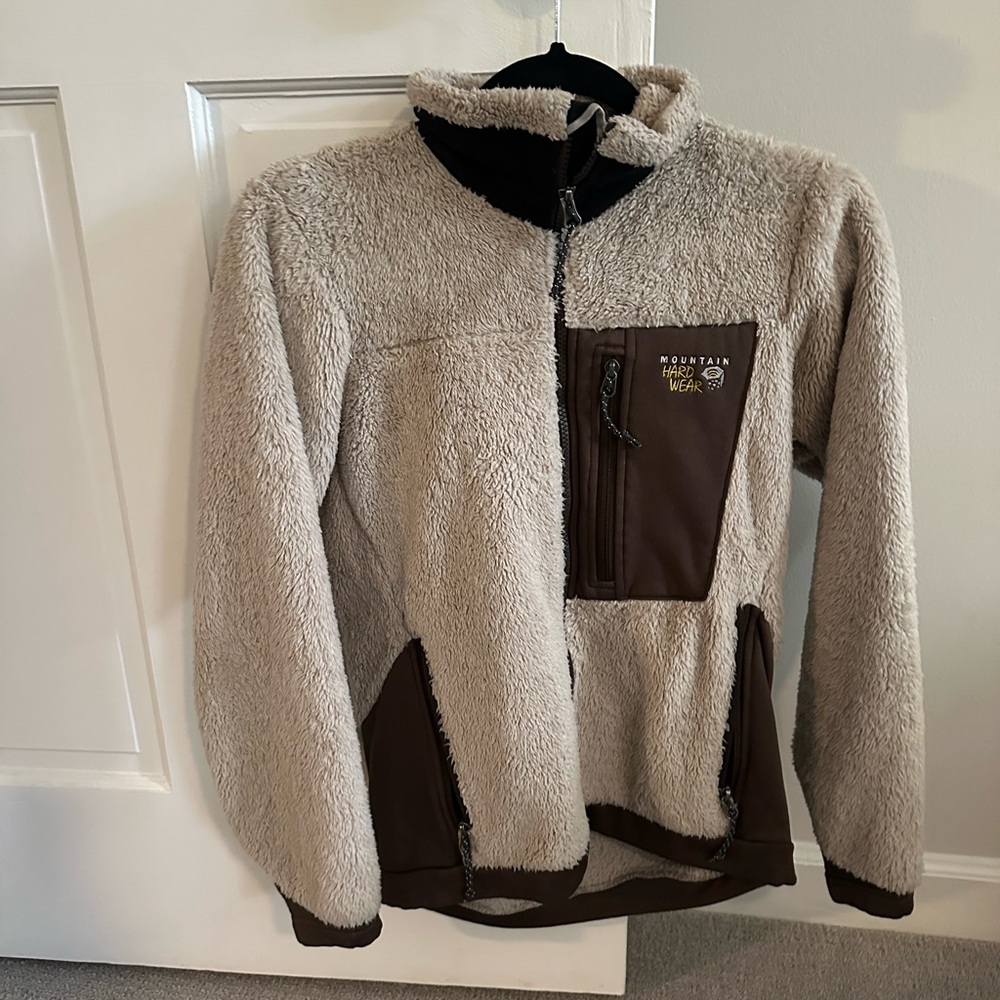 Mountain Hardwear Chocolate and Cream Fleece Jacket